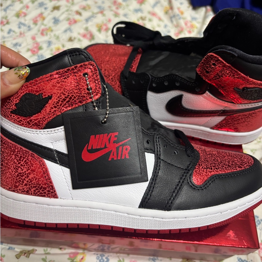Nike Air Kids Sneakers - Red, Black, White